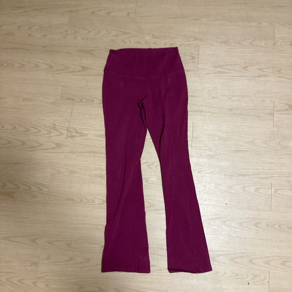 Women's Magenta Flare Leggings